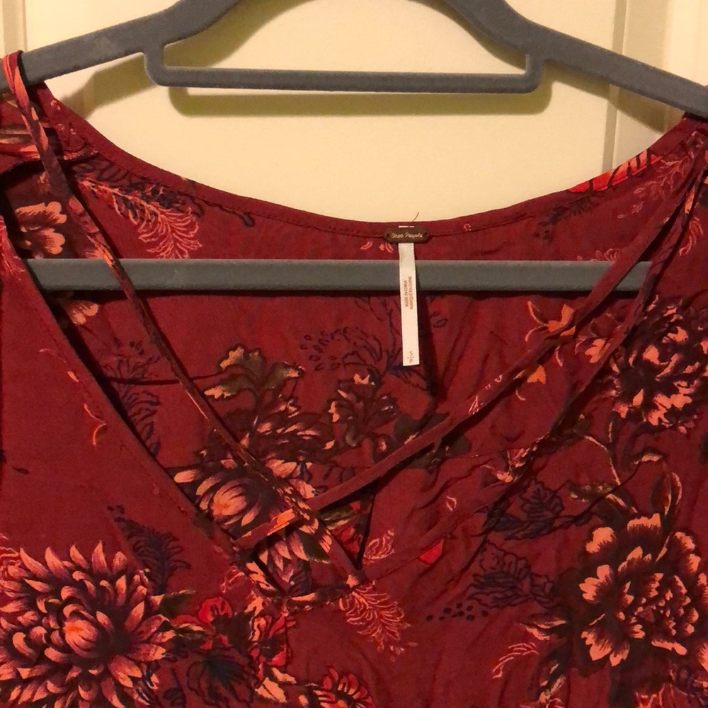 Free people long sleeve floral tunic - Picture 5 of 6